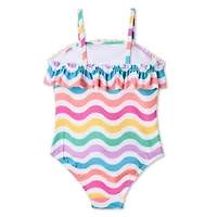 Maillot 1 pièce à volants George pour petites filles