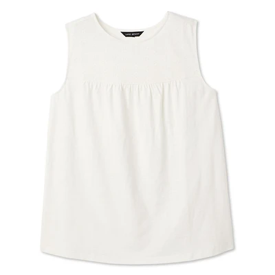 Haut sans manches avec empiècement en crochet Lane Bryant Plus pour femmes