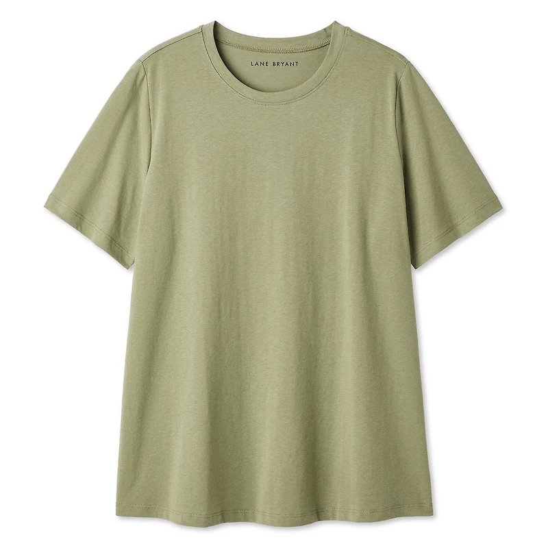 Lane Bryant Women's Plus Crew-Neck T-Shirt