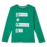 T-shirt à manches longues avec imprimé graphique George pour garçons