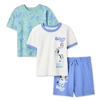 Bluey Toddler Boys' Three Piece Short Set