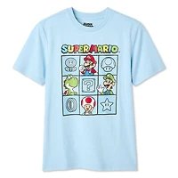 T-shirt à imprimé graphique Super Mario Nintendo pour garçons