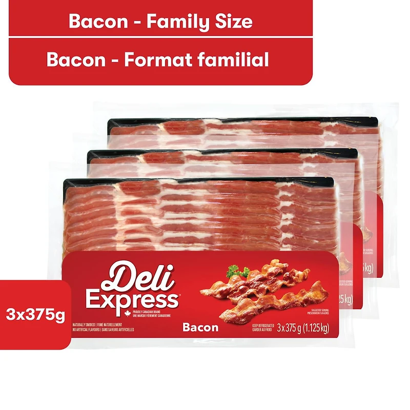 Bacon - emballage de  Deli Express 375 g