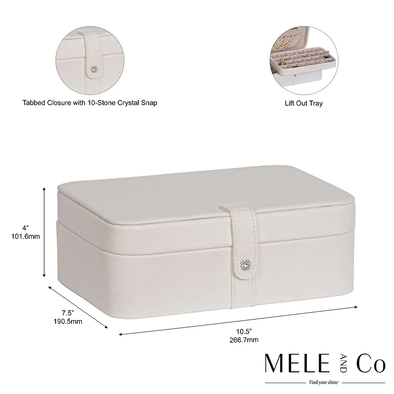 Mele and Co Lila Black Fashion Jewellery Box