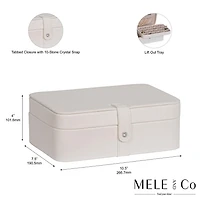 Mele and Co Lila Black Fashion Jewellery Box