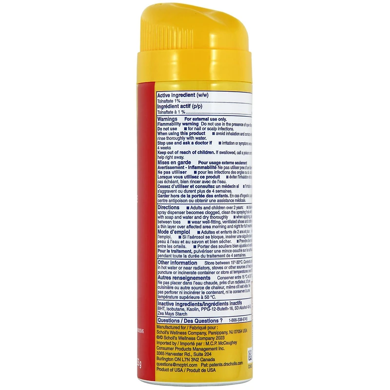 Dr. Scholl's ® Athlete's Foot Spray Powder, Kills Athlete's Foot Fungus, 133g