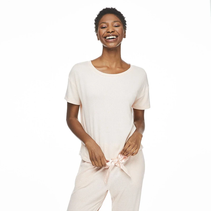 George Women's Tie-Front Pajama Top
