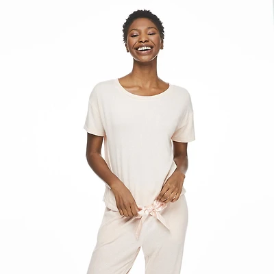 George Women's Tie-Front Pajama Top