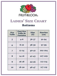 Fruit of the Loom Women's Breathable Low Rise Briefs, 4-Pack, Size 5 - 8