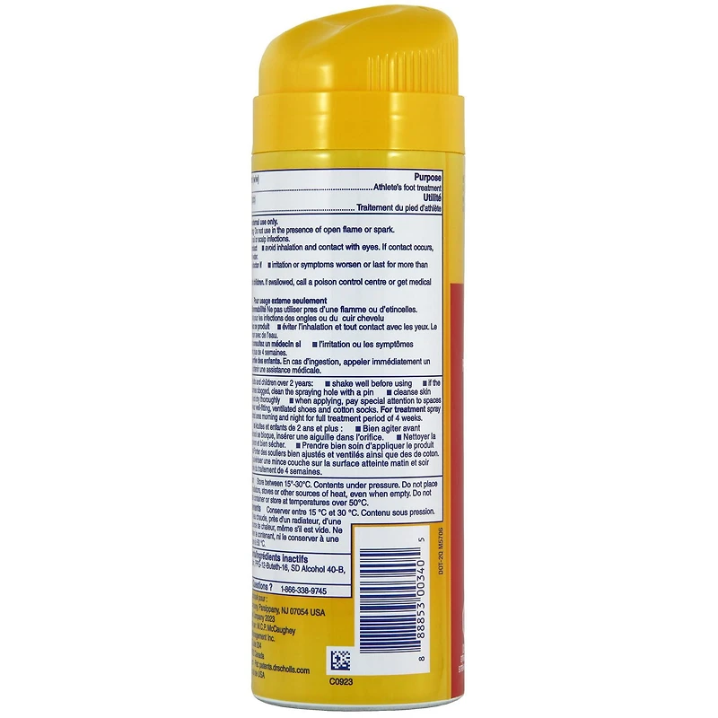 Dr. Scholl's ® Athlete's Foot Spray Powder, Kills Athlete's Foot Fungus, 133g