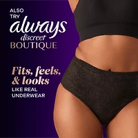 Always Discreet Adult Incontinence Underwear for Women and Postpartum Underwear, L, Up to 100% Bladder Leak Protection