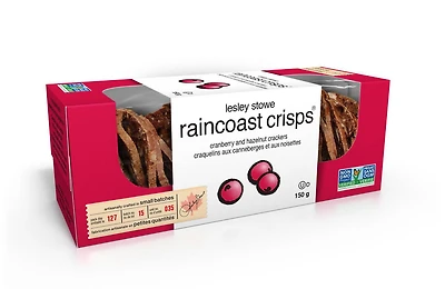 lesley stowe Raincoast Crisps Canneberges et Noisettes lesley stowe Raincoast Crisps