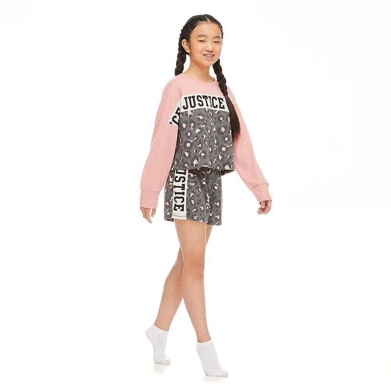 Justice Girls' Hacci Pajamas 3-Piece Set