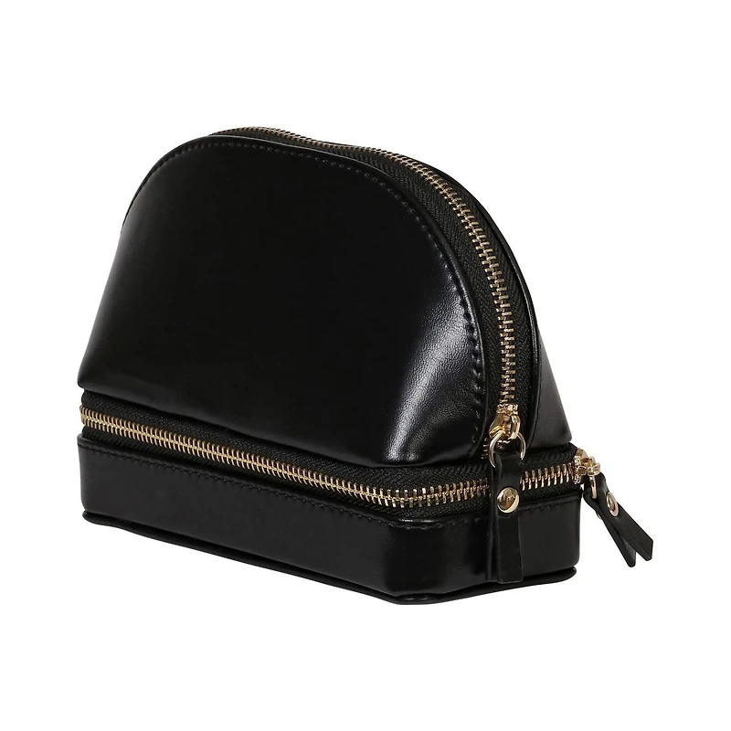 Mele and Co Coffret à bijoux de voyage noir Duo