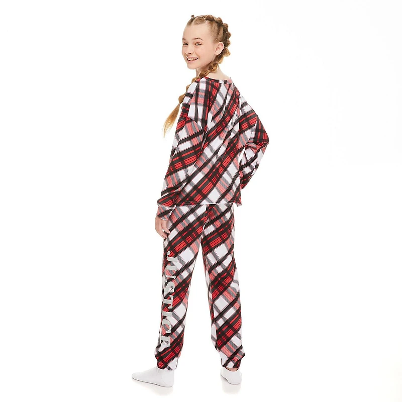 Justice Girls' Velour Fleece Pajamas 2-Piece Set