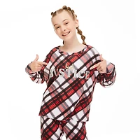 Justice Girls' Velour Fleece Pajamas 2-Piece Set