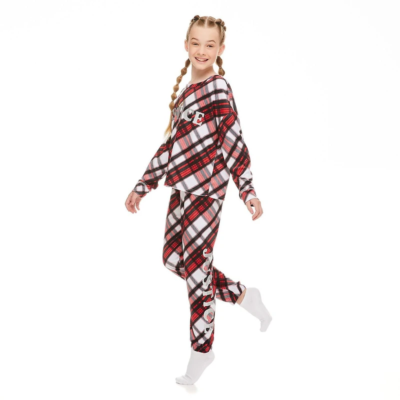 Justice Girls' Velour Fleece Pajamas 2-Piece Set