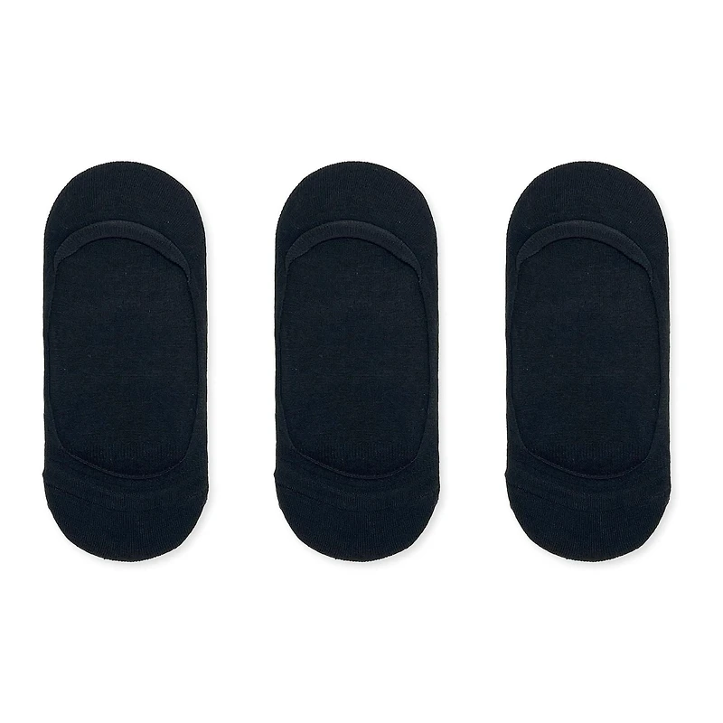 Secret Low Cut Sneaker Foot Cover 3pk, Fits Shoe Size 6-10