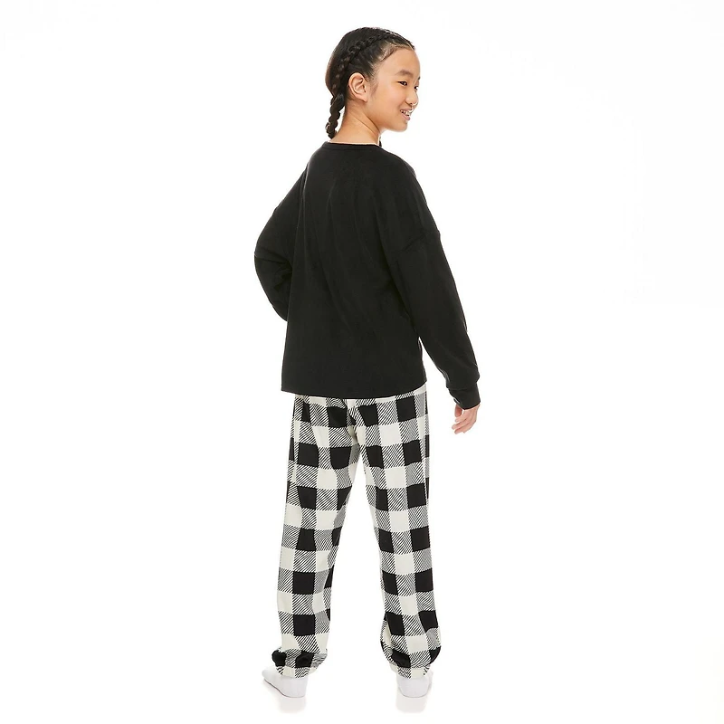 Justice Girls' Velour Fleece Pajamas 2-Piece Set