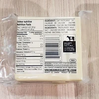 La Vache a Maillotte - Fresh Cheddar Cheese - Unripened -  The Block White 230 gr, Fresh firm cheddar white