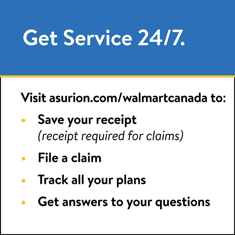 Protection pour les produits électroniques tarifés 100 $ - 149,99 $