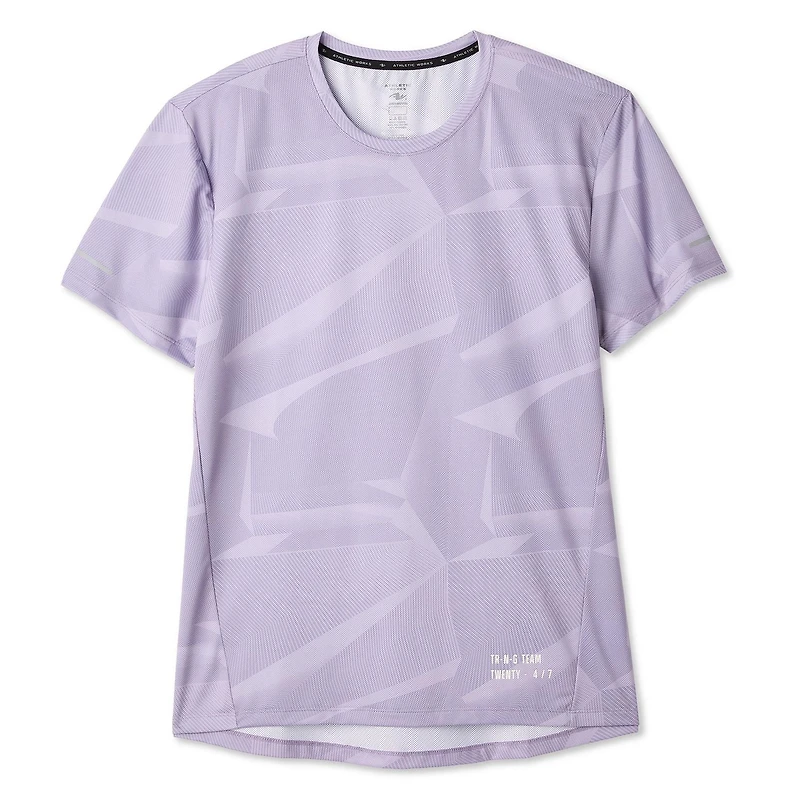 T-shirt en maille imprimée Athletic Works pour hommes