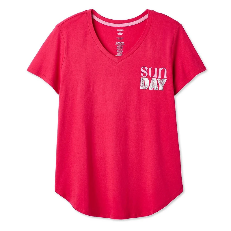George Women's V-Neck Sleep T-Shirt
