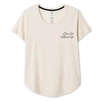 T-shirt de nuit avec encolure dégagée George pour femmes