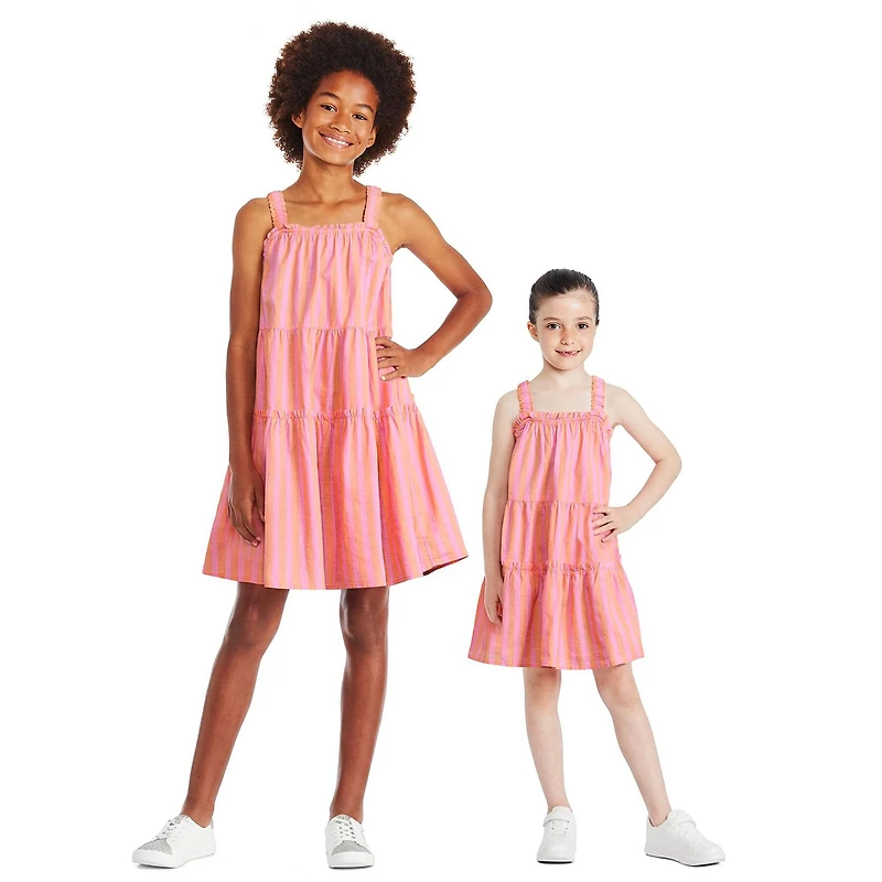 George Girls' Strappy Tiered Dress