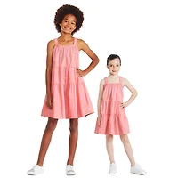 George Girls' Strappy Tiered Dress