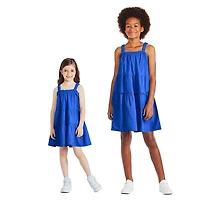 George Girls' Strappy Tiered Dress