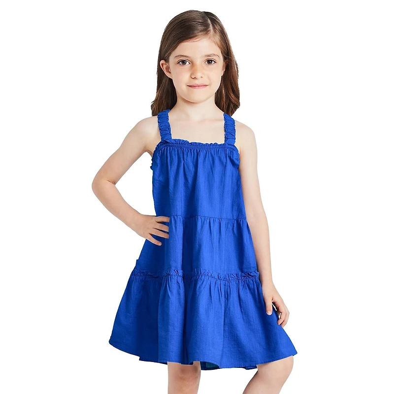 George Girls' Strappy Tiered Dress