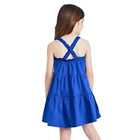 George Girls' Strappy Tiered Dress