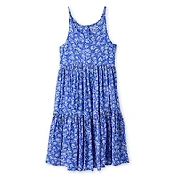 Robe chiffonnée à encolure bain-de-soleil George pour filles
