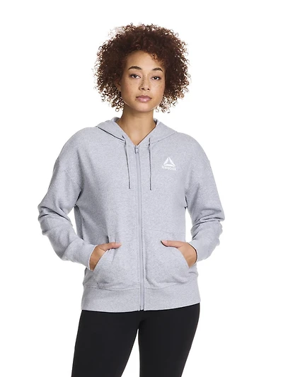 Reebok Women's Foundation Zip Front Hoodie, Sizes XS-2XL