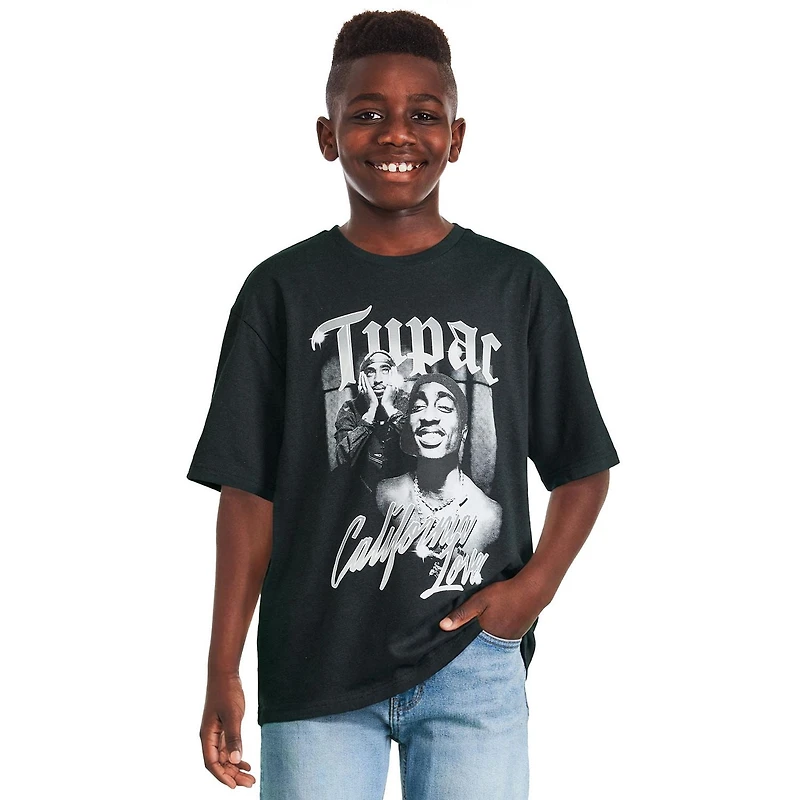 T-shirt à imprimé graphique Tupac pour garçons
