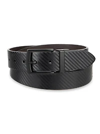 Tailored Flex by Haggar Men's Carbon Fiber Reversible Belt