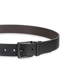 Tailored Flex by Haggar Men's Carbon Fiber Reversible Belt