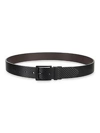 Tailored Flex by Haggar Men's Carbon Fiber Reversible Belt