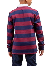 U.S. Polo Assn. Boy's Long Sleeve Rugby Shirt