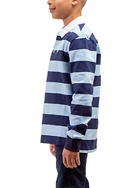 U.S. Polo Assn. Maillot de rugby à manches longues pour garçon, tailles 4 à 18