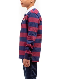 U.S. Polo Assn. Boy's Long Sleeve Rugby Shirt