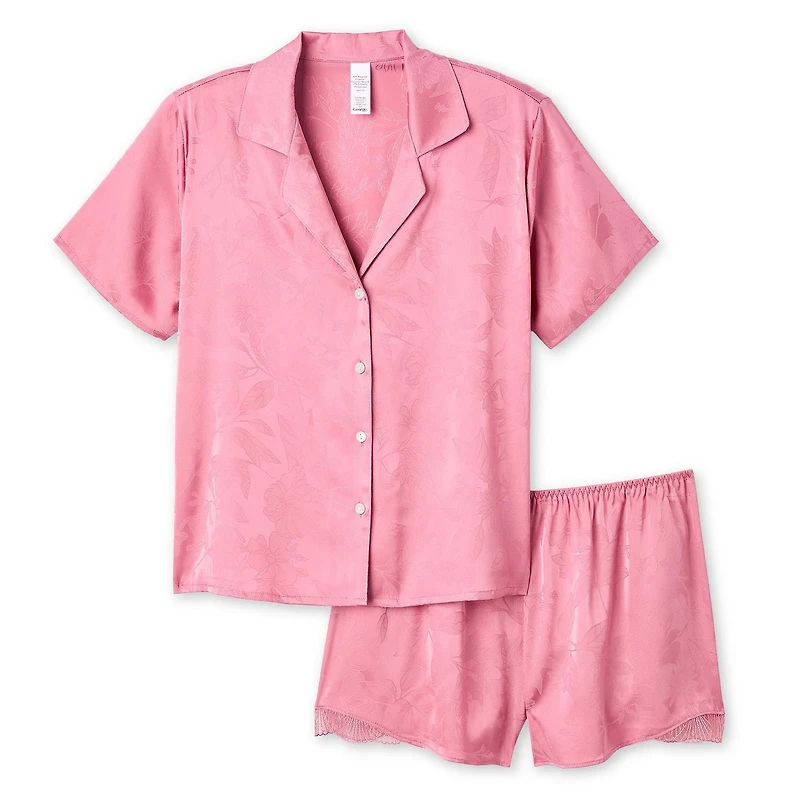 Pyjama 2 pièces en satin George pour femmes