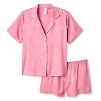 Pyjama 2 pièces en satin George pour femmes