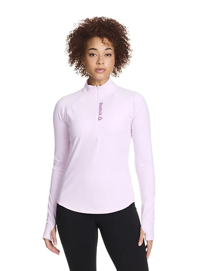 Reebok On The Go Veste demi-zippée pour femme Tailles XS-2XL