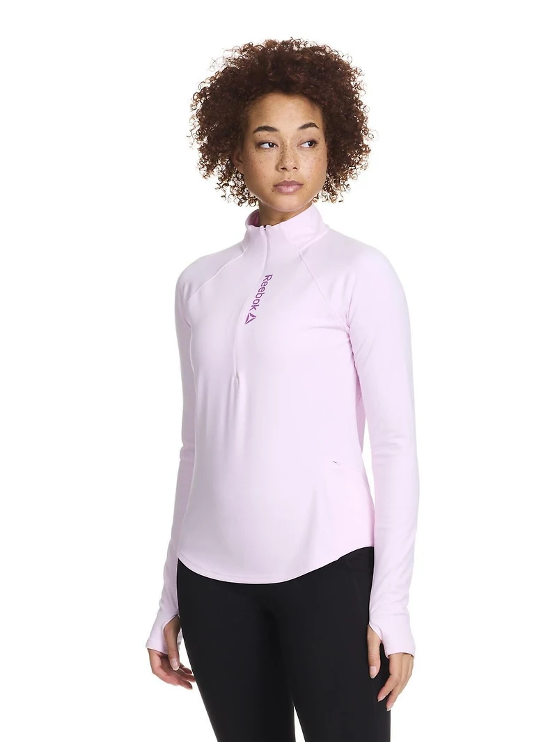 Reebok On The Go Veste demi-zippée pour femme Tailles XS-2XL