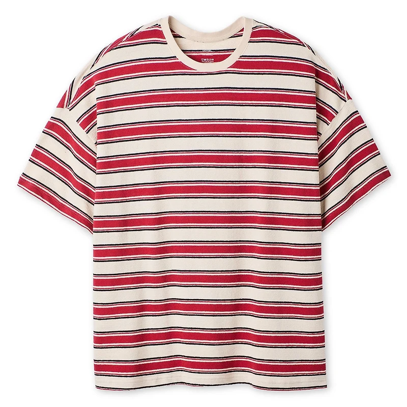 George Big Men's Striped Loose Fit T-Shirt