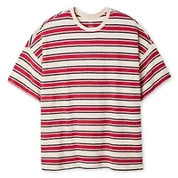 George Big Men's Striped Loose Fit T-Shirt