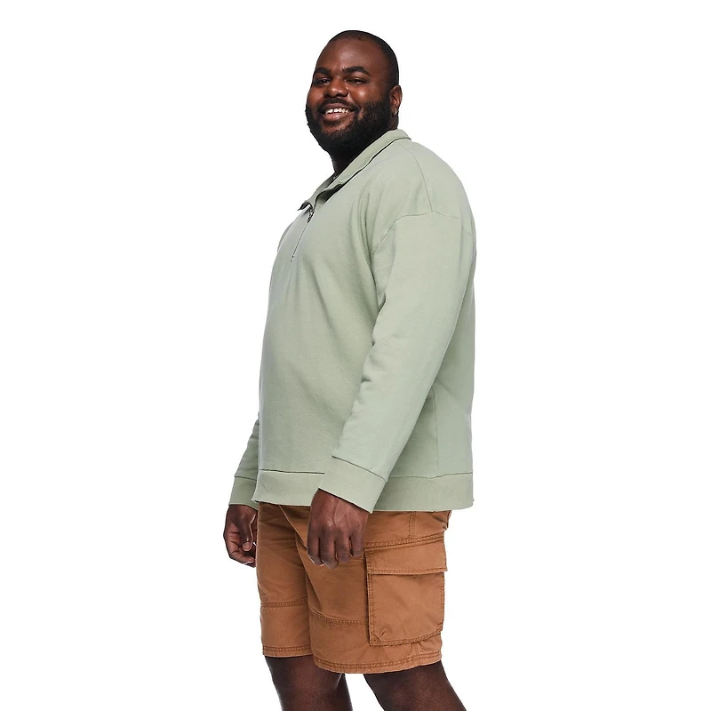 George Big Men's Quarter Zip Sweatshirt