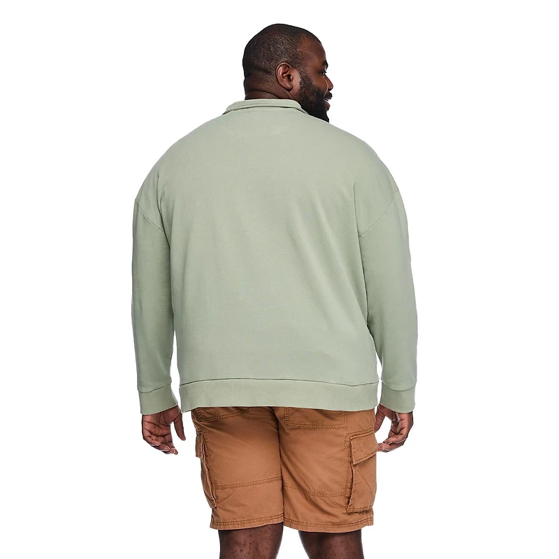 George Big Men's Quarter Zip Sweatshirt